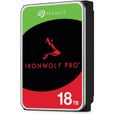 Seagate IronWolf Pro, 18 to, NAS HDD – CMR, 3,5”, SATA 6 Gbits/s, 7 200 TR/Min, 256 Mo Cache (ST18000NT001)-0