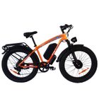 Vélo Électrique PVY - Dual Moteurs 1200W*2 - Batterie 48V25Ah Autonomie(PAS) 200km - Vitesse max 50km/h - VTT Fat Bike - Orange
