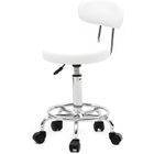 LDSZXNE Tabouret à roulettes tabouret pivotant, tabouret roulant peut être librement tourné sur 360 ° Blanc