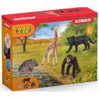 Kit de base Wild Life, Coffret schleich avec animaux de la savane, jouets pour enfants dès 3 ans, schleich 72162 WILD LIFE