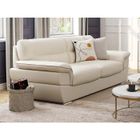 VENTE-UNIQUE Canapé 3 places en cuir THIBAULT - Blanc