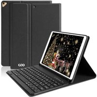 Clavier Coque pour iPad 9-8-7ème Génération 10.2 inch 2021-2020-2019,Détachable Clavier Bluetooth Sans Fil pour iPad 10.5 inch