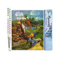 Figured'Art Peinture par Numéro Adulte Van Gogh - Maison Oise - Kit de Loisir Créatif DIY Numéro d'Art - 40x50cm sans châssis