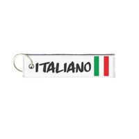 Porte cles moto drapeau italie italia fashion homme femme flight