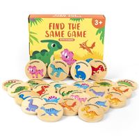 Jeu d'association de mémoire Dinosaure pour enfants de 1 à 8 ans, Jeux d'association de cartes mémoire de concentration