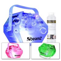 BeamZ B500LED Machine à bulles avec LED RGB intégrées - 250ml de concentré de liquide à bulles