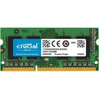 Crucial CT102464BF160B  8Go (DDR3L, 1600 MT/s, PC3L-12800, SODIMM, 204-Pin) Mémoire