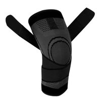 2 pièces genouillères soutien sportif genouillères arthrite protecteurs articulaires Fitness course manches de compression-noir