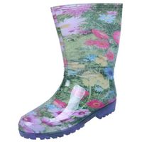 Bottes de pluie femme - Demar RAINNY - Vert - Imperméable - Motif floral