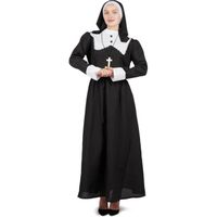 Costume religieuse bonne soeur femme taille L-XL - PTIT CLOWN
