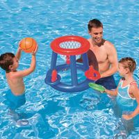 Jeu De Basket gonflable Jeu de piscine Anneau de cerceau flottant gonflable pour enfants