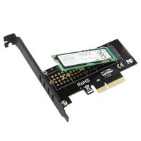 DISQUE DUR INTERNE 1 carte NVMe M.2 SSD vers carte PCIe 3.0 x4 hôte