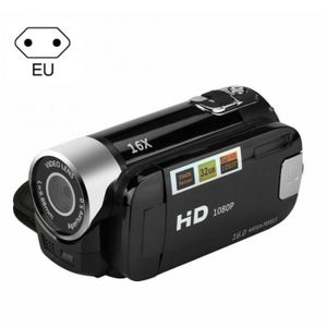 CAMÉSCOPE NUMÉRIQUE Noir UE-caméra de Sport professionnelle 1080P HD, caméscope numérique TFT LCD 24MP, Zoom 16X, DV AV, Vision