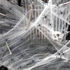 Toiles d'araignée en feutrine - lot de 2 - Noir