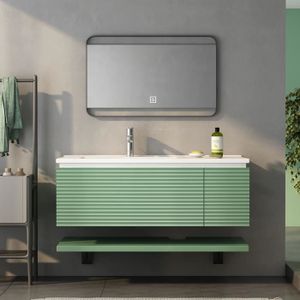SALLE DE BAIN COMPLETE Ensemble Meuble salle de bain - Design vert rafraî