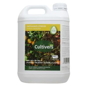 ENGRAIS CULTIVERS Engrais Bio Agrumes Liquide 5 L - Feuilles Plus Vertes et Augmente la Taille des Fruits - Engrais 100% Naturel