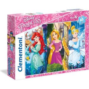 PUZZLE Puzzle Disney Princesses 60 pièces Maxi Clementoni