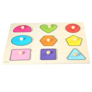 PUZZLE Puzzle en bois géométrique pour enfants Fafeicy - 