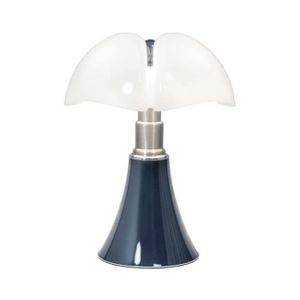 LAMPADAIRE PIPISTRELLO MEDIUM-Lampe Dimmer LED pied télescopique H50-62cm Bleu ardoise Martinelli Luce - designé par Gae Aulenti