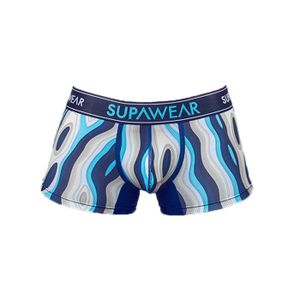 BOXER - SHORTY Supawear - Sous-vêtement Hommes - Boxers Homme - Sprint Trunk Woody Blue - Bleu