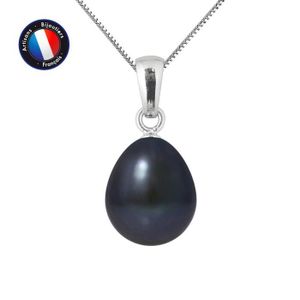 Pendentif Ovale Pierre Noire Strass - Plaqué Or, Style Bélière Débordante