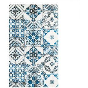 Tapis Vinyl Carreaux De Ciment 120x200 Tapis Vinyle Milan Jaune Vert 60x200 Cm Achat Vente Tapis