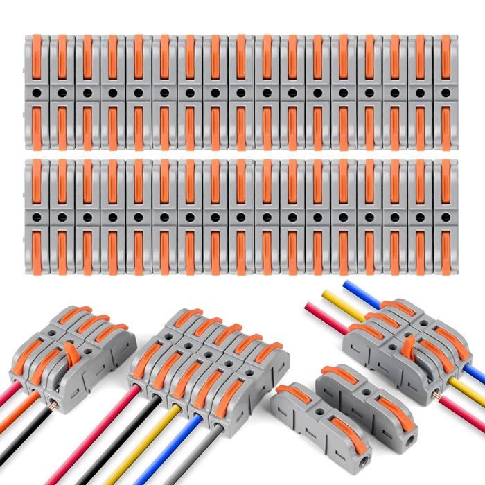 Cosses Electriques kits 70 PCS, Conecteur Electrique Rapide Câbles Kit de  Bornier avec fixes, Borne de Connexion electrique etanche - Cdiscount  Bricolage