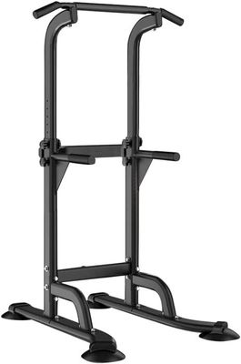 Power Tower Tour De Musculation Réglable 165-210cm - Barre Traction Dips Abdominaux