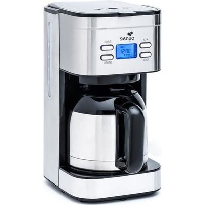 Cafetière Muse MS-220 BC - 1000W, 1.4L (10 Tasses), Porte-Filtre Amovible Et Cadrant Rétro