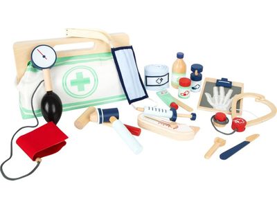 Mallette Docteur Enfant – Kit Dentiste Et Médecin Complet Avec Blouse, Stéthoscope Réel, Seringue, Thermomètre, Dès 3-8 Ans