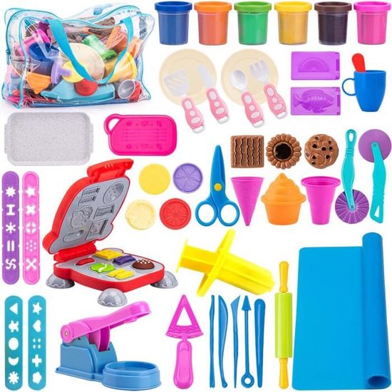 Pâte À Modeler Grenouille 24Pcs Accessoires Pate A Modeler Pizza Burger Biscuit Crème Glacée