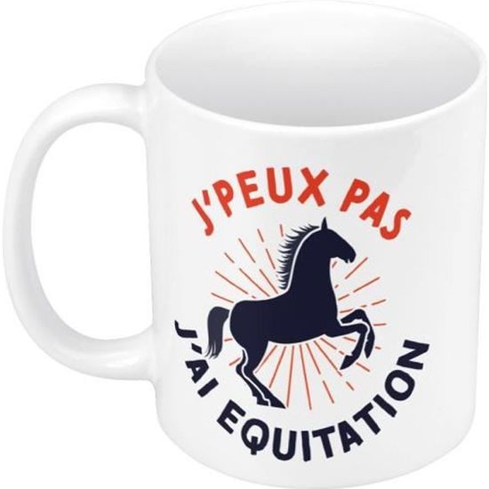 Mug En Métal émaillé J'peux Pas J'ai Equitation - Tasse Et Mugs - Achat