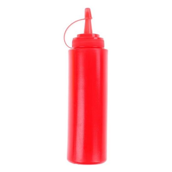 ZAYRAY Bouteille Compressible Distributeur De Sauce - Beige + Transparent Pour Cuisine