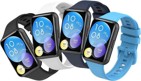 DHWGang Bande De Silicone Compatible Avec Huawei Band 10 9 8 Bracelet, Sportif, Doux, Trou D'aération Design, Smartwatch Bracelets De Remplacement