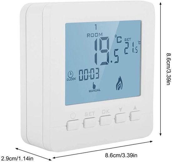 Écran LCD De Remplacement Pour Thermostat Intelligent - Référence OPM021B1/021E1 FPC LC1095