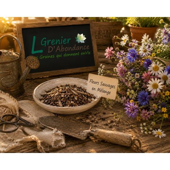 Lot 2800 Graines Aromatiques – 10 Sachets Variétés – Le Grenier D'Abondance – Idéal Débutants