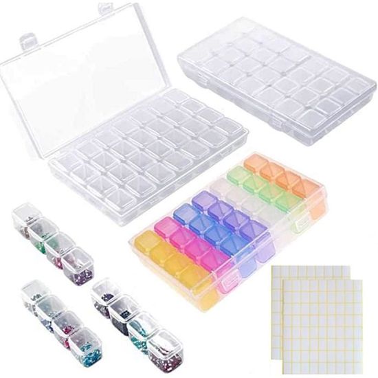 10 Plateaux Triangulaires Empilables Pour Perles Et Bijoux - Plastique Blanc, Rangement Pratique