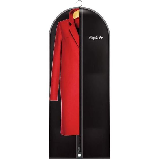 Housse à Vêtements De Voyage Flannels - Noir - Pliable Avec Zip Et Poignée Cuir - Neuf