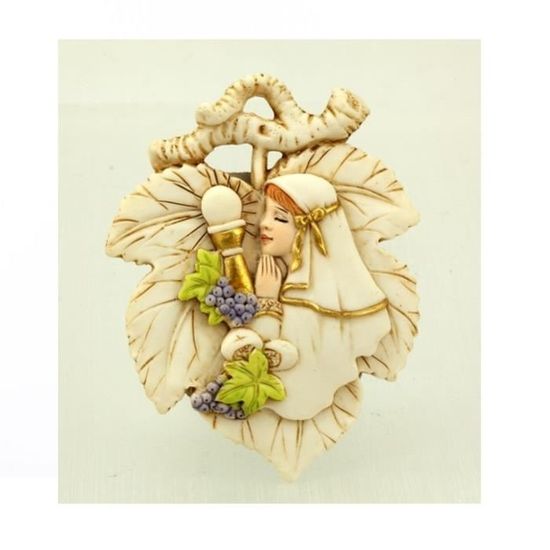 Mini Crèche De Noël En Résine 7 Cm - Sainte Famille Dorée Et Brune - Décoration De Table Ou étagère - 1