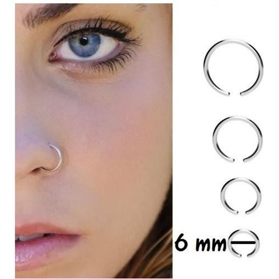 Faux Piercing Nez Magnétique JFORYOU - Pack 4 Pièces Or - Septum Et Narine Sans Perçage - Bijoux Hypoallergéniques