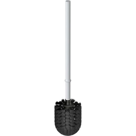 Brosse WC Standard TATAY - Polypropylène Noir Sans BPA - Fabriquée En Espagne - 12x12x38cm