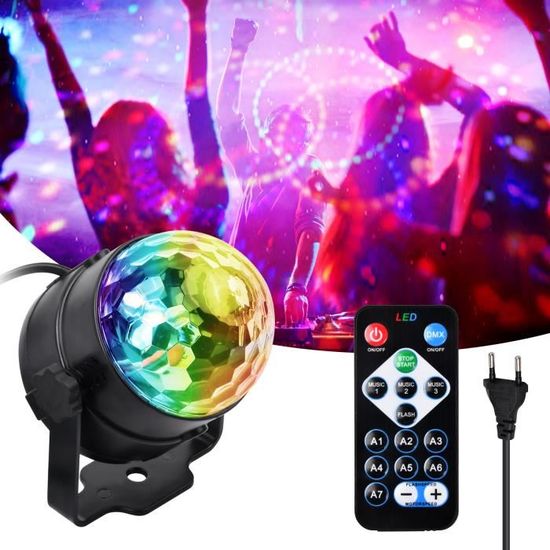 Jeux de Lumiere avec Télécommande sans Fil,Lampe de Scène 60 Motifs de