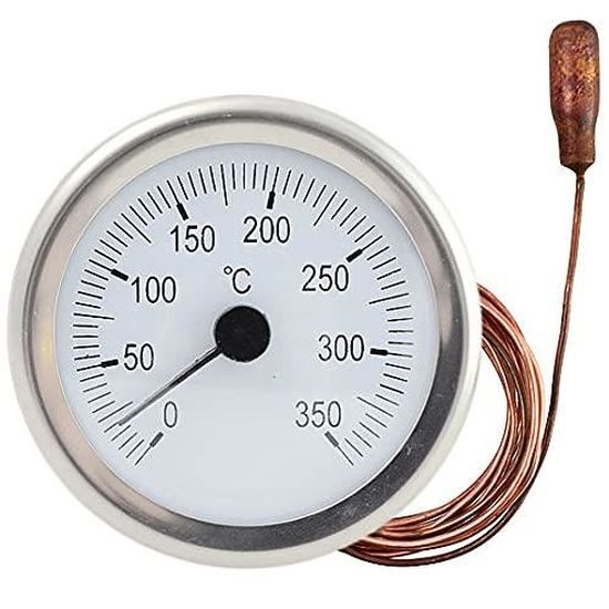Thermomètre Pour Fumoir Grand Diamètre 100 Mm - Plage 0-120°C, Précision +/- 2,5%, Calibré à 120°C - 7