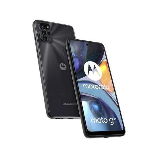 Smartphone Motorola moto g22 Dual Sim 4+64GB noir cosmique - 6,5 po - 50 MP - Android 12