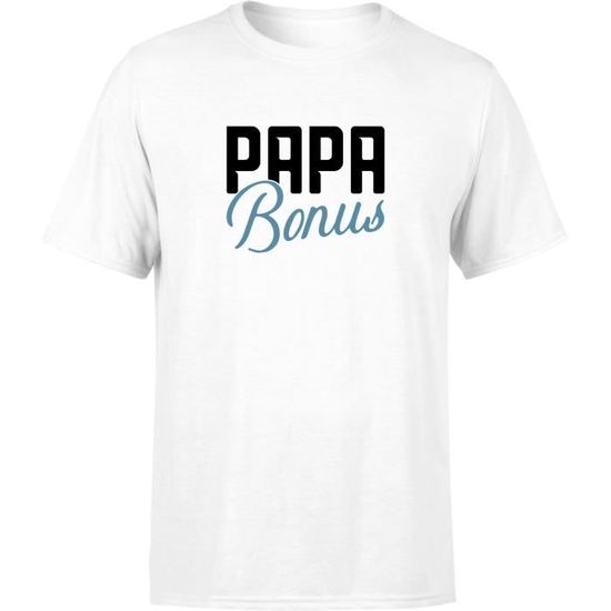 T shirt pas cher homme papa bonus 100% Coton Imprimé en France