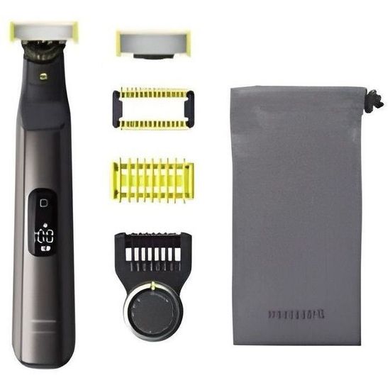 PHILIPS - Rasoir tondeuse barbe - OneBlade Pro - autonomie 90 mn -batterie LI-ION - noir - QP6551.15