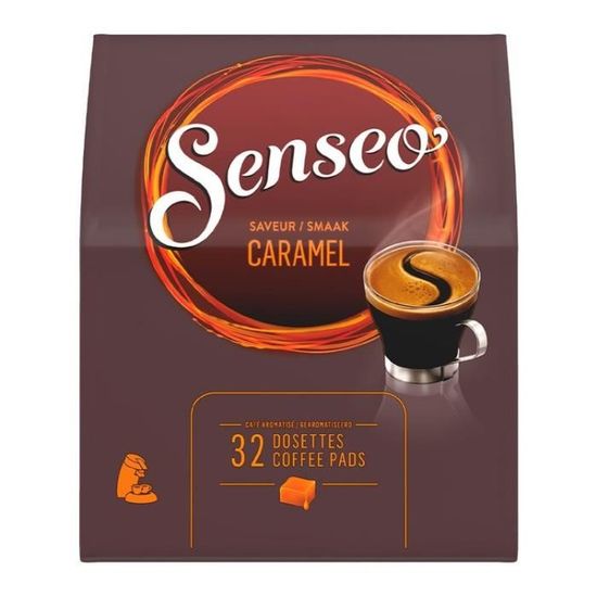 Dosette Senseo caramel - 32 dosettes saveur caramel