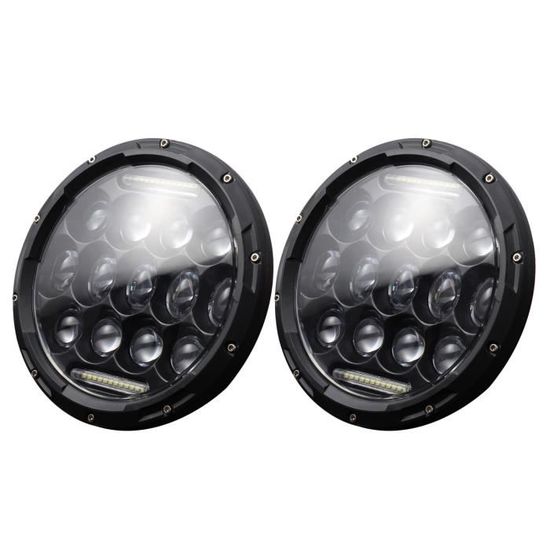 Phares LED 7 Pouces Pour Land Rover Defender - Faisceau Haut/Bas - Lot De 2 - IP68 - 6000K