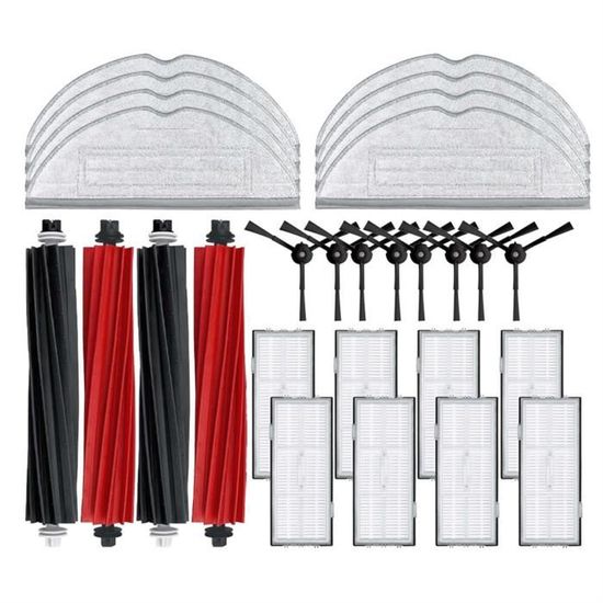 Kit Pièces De Rechange Pour Aspirateur Robot Midea M6 VCR21LDSW - Brosse Principale, Latérale, Filtre, Chiffon