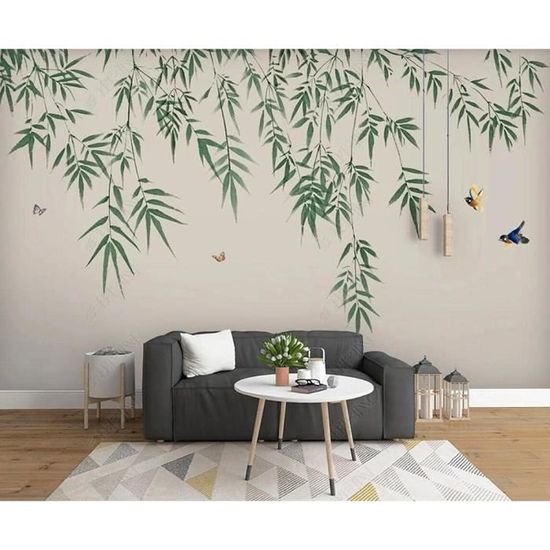 Peinture à L'Huile Sur Toile - Paysage De Bambou Grand Format, Peinte à La Main - Décoration Murale Moderne Pour Salon Ou Chambre